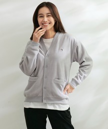 シェア T/Rブークレ カーディガン + ロングTシャツ セット