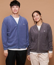 シェア T/Rブークレ カーディガン + ロングTシャツ セット