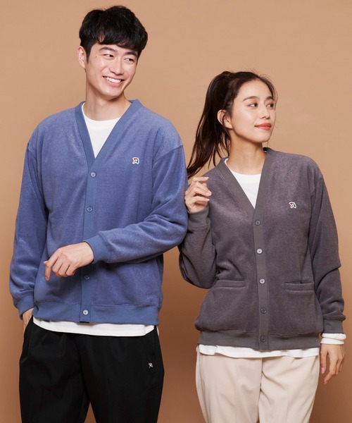 Arnold Palmer（アーノルドパーマー）の「シェア T/Rブークレ カーディガン + ロングTシャツ セット（カーディガン/ボレロ・レディース・グレー/チャコールグレー/グリーン/サックスブルー・L/LL/M/S/XS）」の18枚目の写真