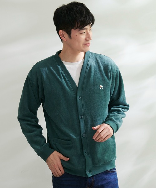 Arnold Palmer（アーノルドパーマー）の「シェア T/Rブークレ カーディガン + ロングTシャツ セット（カーディガン/ボレロ・レディース・グレー/チャコールグレー/グリーン/サックスブルー・L/LL/M/S/XS）」の7枚目の写真