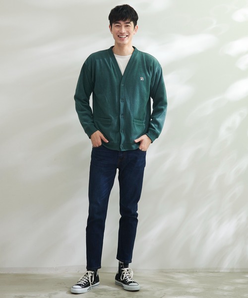 Arnold Palmer（アーノルドパーマー）の「シェア T/Rブークレ カーディガン + ロングTシャツ セット（カーディガン/ボレロ・レディース・グレー/チャコールグレー/グリーン/サックスブルー・L/LL/M/S/XS）」の8枚目の写真