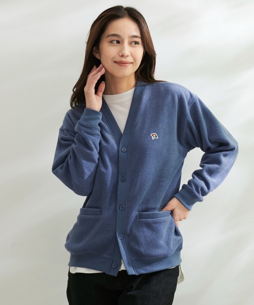 Arnold Palmer（アーノルドパーマー）の「シェア T/Rブークレ カーディガン + ロングTシャツ セット（カーディガン/ボレロ・レディース・グレー/チャコールグレー/グリーン/サックスブルー・L/LL/M/S/XS）」の15枚目の写真