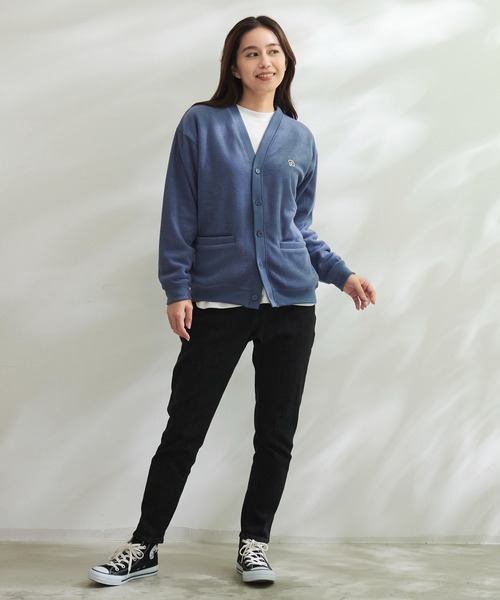 Arnold Palmer（アーノルドパーマー）の「シェア T/Rブークレ カーディガン + ロングTシャツ セット（カーディガン/ボレロ・レディース・グレー/チャコールグレー/グリーン/サックスブルー・L/LL/M/S/XS）」の17枚目の写真