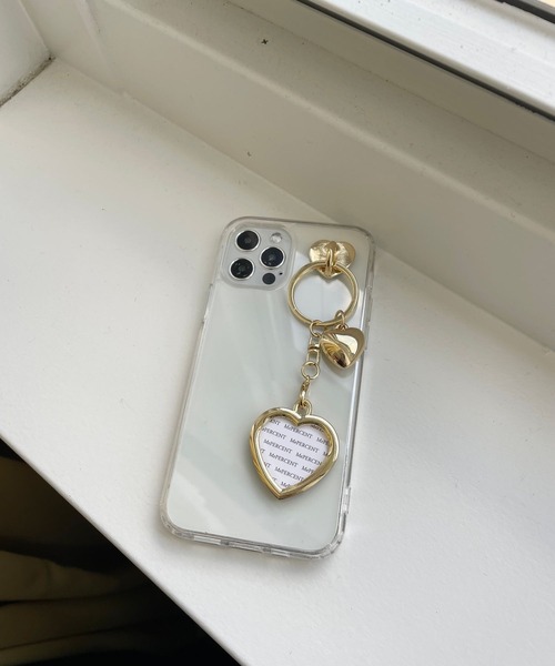 セール】ハートフレームフック付きチャーム 986245（スマホグッズ