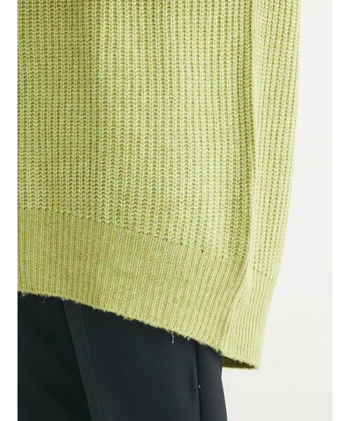 Green Parks(グリーンパークス)の「MIX畦ニットチュニック(チュニック・レディース・ベージュ/グリーン/グレー/パープル・FREE)」の18枚目の写真