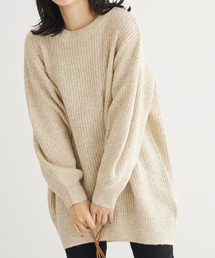 MIX畦ニットチュニック