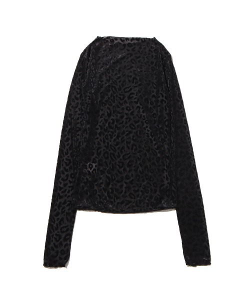 ANNA SUI NYC(アナ スイ エヌ ワイ シー)の「ANNA SUI NYC ベロア風 レオパード トップス 【SP】(Tシャツ/カットソー・レディース・ブラック/ブラウン・FREE)」の6枚目の写真