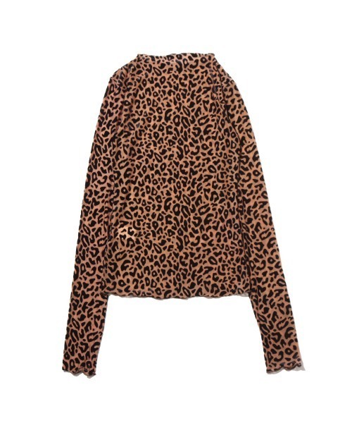 ANNA SUI NYC(アナ スイ エヌ ワイ シー)の「ANNA SUI NYC ベロア風 レオパード トップス 【SP】(Tシャツ/カットソー・レディース・ブラック/ブラウン・FREE)」の10枚目の写真