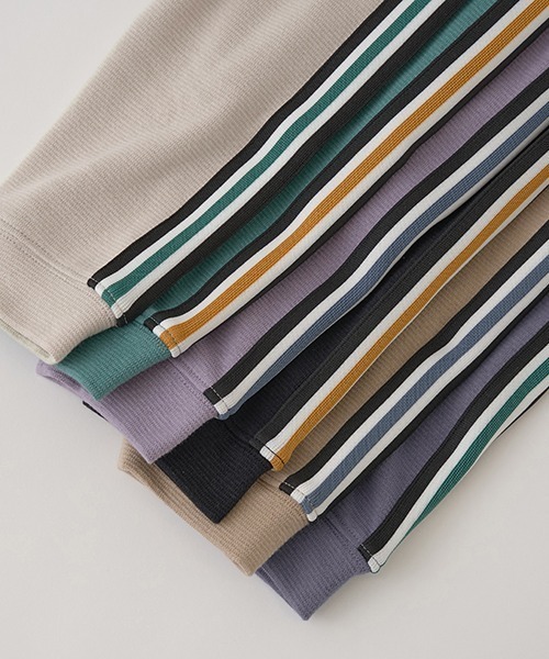 b・ROOM（ビールーム）の「【エニウェアシリーズ】サイドラインテーパードパンツ（その他パンツ・キッズ・モスグリーン/ベージュ/シルバーグレー/ダークパープル/ブラック/グレイッシュブルー・130cm/110cm/100cm/140cm/120cm）」の22枚目の写真