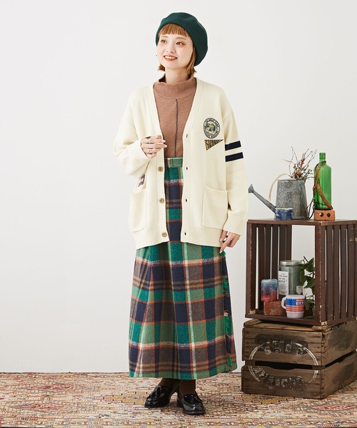 CUBE SUGAR（キューブシュガー）の「リブ配色メロウステッチタートルネックプルオーバー（Tシャツ/カットソー・レディース・イエロー/グリーン/ブラック/モカ・M）」の6枚目の写真