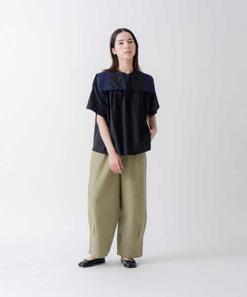 美品 KELEN フラップデザインブラウス FURE ケープ ゆったり 美品 KELEN フラップデザインブラウス FURE ケープ ゆったり
