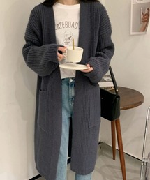 ニットカーディガン レディース体型カバー