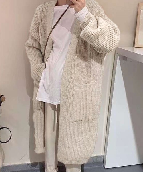 Miniministore(ミニミニストア)の「ニットカーディガン レディース体型カバー(カーディガン/ボレロ・レディース・ダークグレー/アイボリー/ベージュ/ネイビー・フリー)」の22枚目の写真