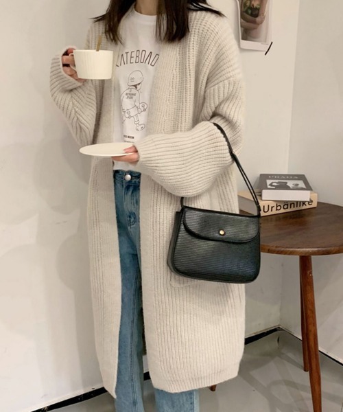 Miniministore(ミニミニストア)の「ニットカーディガン レディース体型カバー(カーディガン/ボレロ・レディース・ダークグレー/アイボリー/ベージュ/ネイビー・フリー)」の12枚目の写真