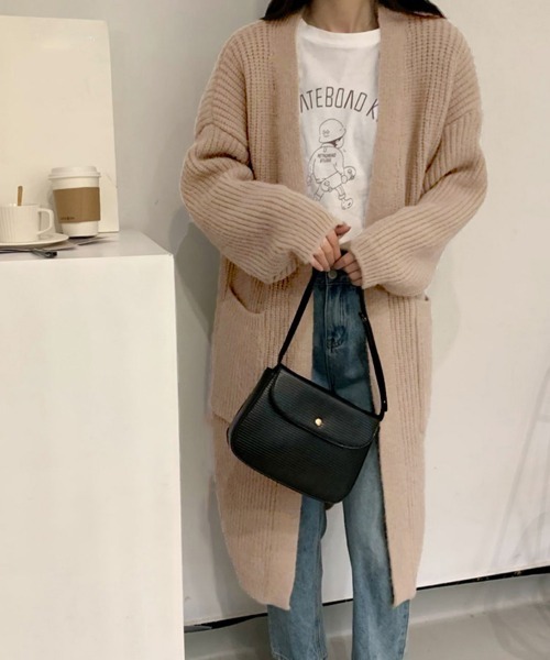 Miniministore(ミニミニストア)の「ニットカーディガン レディース体型カバー(カーディガン/ボレロ・レディース・ダークグレー/アイボリー/ベージュ/ネイビー・フリー)」の13枚目の写真