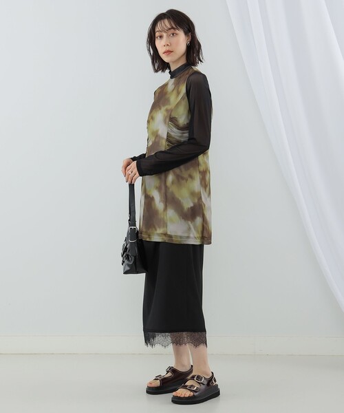 Ray BEAMS（レイビームス）の「Ray BEAMS / グラデーション プリント ワンピース（ワンピース・レディース・ブルー/ブラウン・0/1）」の3枚目の写真