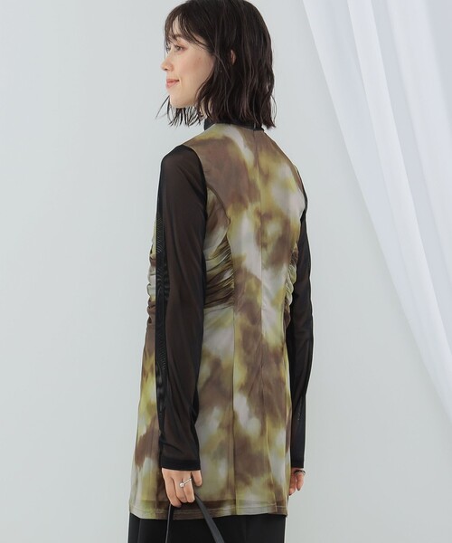 Ray BEAMS（レイビームス）の「Ray BEAMS / グラデーション プリント ワンピース（ワンピース・レディース・ブルー/ブラウン・0/1）」の9枚目の写真