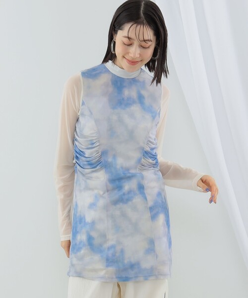 Ray BEAMS（レイビームス）の「Ray BEAMS / グラデーション プリント ワンピース（ワンピース・レディース・ブルー/ブラウン・0/1）」の15枚目の写真