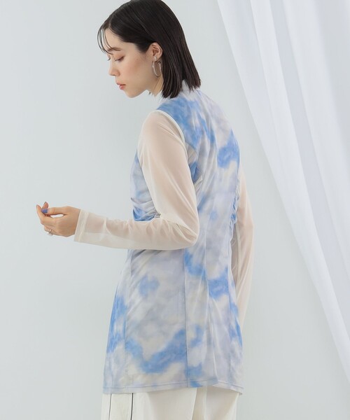 Ray BEAMS（レイビームス）の「Ray BEAMS / グラデーション プリント ワンピース（ワンピース・レディース・ブルー/ブラウン・0/1）」の17枚目の写真