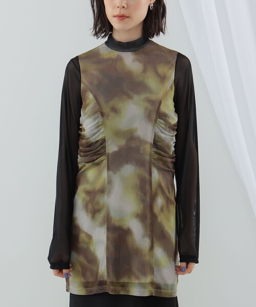 Ray BEAMS（レイビームス）の「Ray BEAMS / グラデーション プリント ワンピース（ワンピース・レディース・ブルー/ブラウン・0/1）」の18枚目の写真