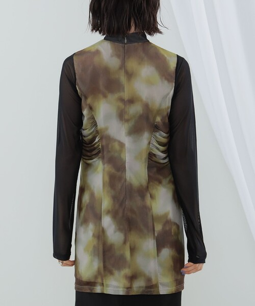 Ray BEAMS（レイビームス）の「Ray BEAMS / グラデーション プリント ワンピース（ワンピース・レディース・ブルー/ブラウン・0/1）」の20枚目の写真