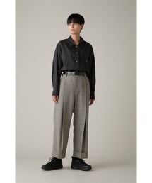 MARGARET HOWELL グレンチェック ショートパンツ ハーフ パンツ レディース グレンチェック ショートパンツ フレアパンツ 秋冬