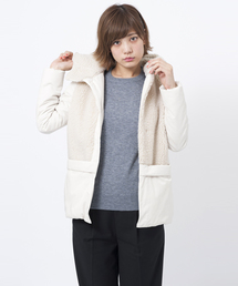 MILKFED. | SHERLING NYLON JACKET（ボア/フード/ナイロン/アウター/ジャケット）(ナイロンジャケット)