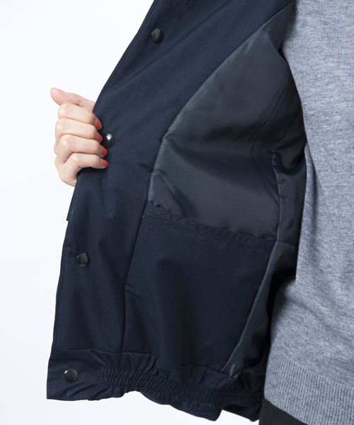 MILKFED.（ミルクフェド）の「SHERLING NYLON JACKET（ボア/フード/ナイロン/アウター/ジャケット）（ナイロンジャケット・レディース・ホワイト/グレー/ネイビー・SMALL/MEDIUM）」の11枚目の写真