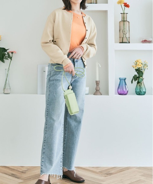 kirakiraShop(キラキラショップ)の「スウェット ライク ニット カーディガン(カーディガン/ボレロ・レディース・杢グレー/ブルー/パープル/ブラック/アイボリー・M/L)」の17枚目の写真