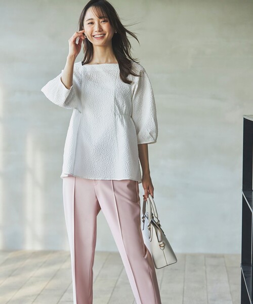 ANY SIS（エニィスィス）の「【洗える】褒めらレディテーパード パンツ（その他パンツ・レディース・ブラック系/ピンク系9/ライトグレー系/スカイブルー系/ベージュ系/ネイビー系/アイボリー系・1/3/2）」の10枚目の写真