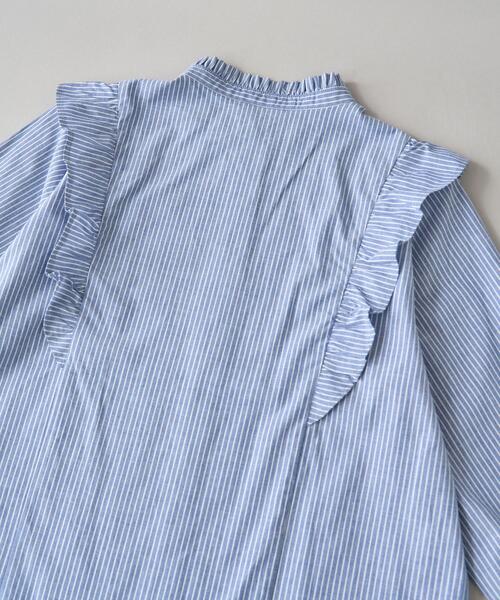 coen（コーエン）の「ソフトタッチブロード縦フリルブラウス（シャツ/ブラウス・レディース・ホワイト/その他1/その他3/その他4・M/L）」の10枚目の写真