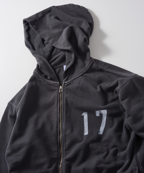 JOURNAL STANDARD relume（ジャーナルスタンダード　レリューム）の「【MR.CLOSET / ミスタークローゼット】 プリントジップパーカー（パーカー・メンズ・ブラック/ネイビー/グリーン/アイボリー・MEDIUM/LARGE）」の5枚目の写真