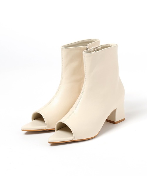 mysty woman（ミスティウーマン）の「オープントゥブーツ 994079（ブーツ・レディース・アイボリー/ブラック・LARGE/MEDIUM）」の15枚目の写真