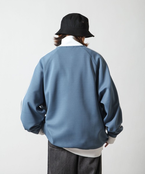 ZIP FIVE（ジップファイブ）の「【ZIP FIVE】 袖サイドライン ワンポイント 刺繍 長袖 トラックジャケット / ジャージ（ジャージ・メンズ・ホワイト/ブルー/ブラック/ベージュ・MEDIUM/LARGE）」の12枚目の写真