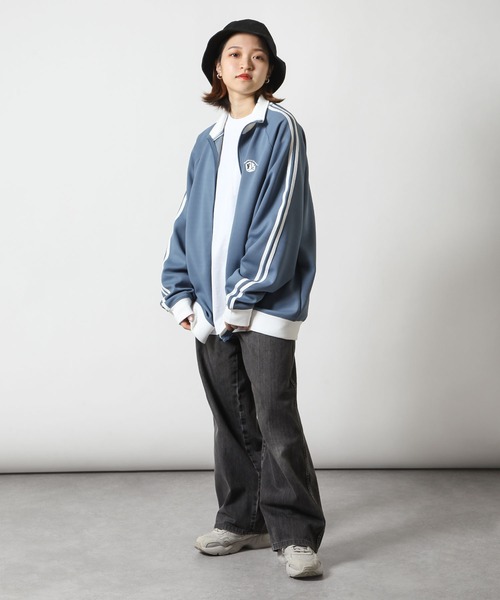 ZIP FIVE（ジップファイブ）の「【ZIP FIVE】 袖サイドライン ワンポイント 刺繍 長袖 トラックジャケット / ジャージ（ジャージ・メンズ・ホワイト/ブルー/ブラック/ベージュ・MEDIUM/LARGE）」の15枚目の写真