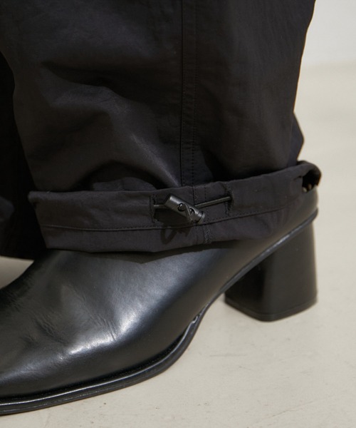 VIS（ビス）の「【洗える】ベルト付ナイロンカーゴパンツ（カーゴパンツ・レディース・キナリ/ブラック/オレンジ系その他4・M/S）」の19枚目の写真