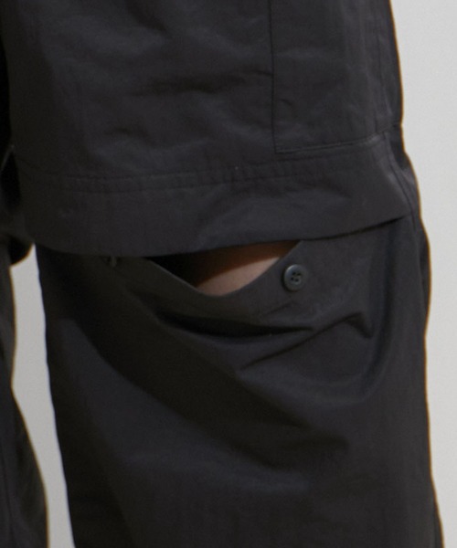 VIS（ビス）の「【洗える】ベルト付ナイロンカーゴパンツ（カーゴパンツ・レディース・キナリ/ブラック/オレンジ系その他4・M/S）」の17枚目の写真