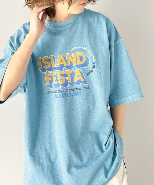 Java（ジャバ）の「《JaVa ジャバコラボ》こなれた大人カジュアルスタイルの主役に。綿100%フェスロゴピグメントTグラフィックTシャツ（Tシャツ/カットソー・レディース・ホワイト/ブルー/チャコール・X-LARGE/SMALL/MEDIUM/LARGE）」の19枚目の写真