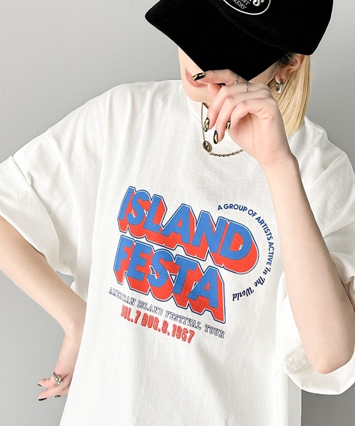 Java（ジャバ）の「《JaVa ジャバコラボ》こなれた大人カジュアルスタイルの主役に。綿100%フェスロゴピグメントTグラフィックTシャツ（Tシャツ/カットソー・レディース・ホワイト/ブルー/チャコール・X-LARGE/SMALL/MEDIUM/LARGE）」の22枚目の写真