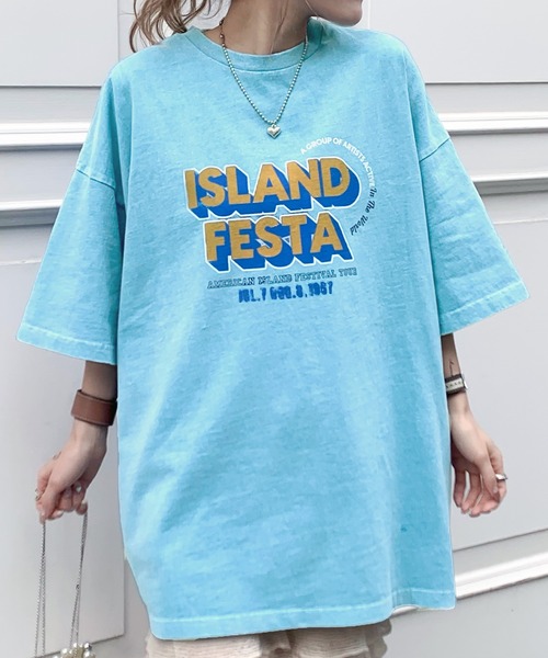 Java（ジャバ）の「《JaVa ジャバコラボ》こなれた大人カジュアルスタイルの主役に。綿100%フェスロゴピグメントTグラフィックTシャツ（Tシャツ/カットソー・レディース・ホワイト/ブルー/チャコール・X-LARGE/SMALL/MEDIUM/LARGE）」の13枚目の写真