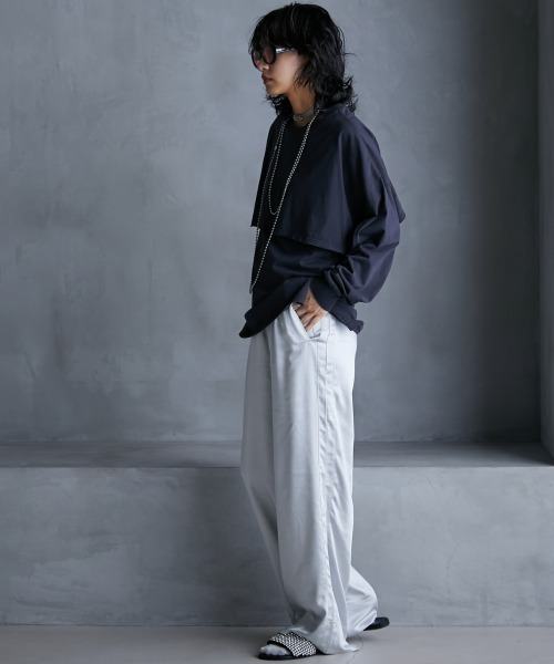 GEVS.(ジェイヴィス)の「<大きいサイズ> サテンイージーパンツ GEVS.(その他パンツ・レディース・ブラック/シルバーグレー/ブルー・L/LL/3L/4L/5L)」の10枚目の写真