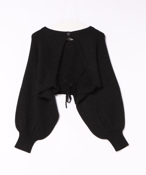 archives（アルシーヴ）の「マルチwayラメリブニットボレロ（カーディガン/ボレロ・レディース・オフホワイト/グレー/ブルー/ブラック/オレンジ・MEDIUM）」の9枚目の写真