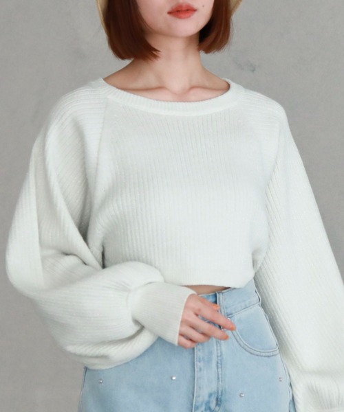 archives（アルシーヴ）の「マルチwayラメリブニットボレロ（カーディガン/ボレロ・レディース・オフホワイト/グレー/ブルー/ブラック/オレンジ・MEDIUM）」の11枚目の写真