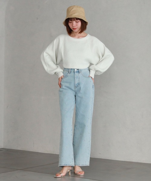 archives（アルシーヴ）の「マルチwayラメリブニットボレロ（カーディガン/ボレロ・レディース・オフホワイト/グレー/ブルー/ブラック/オレンジ・MEDIUM）」の15枚目の写真