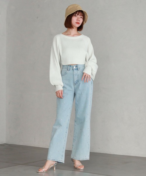 archives（アルシーヴ）の「マルチwayラメリブニットボレロ（カーディガン/ボレロ・レディース・オフホワイト/グレー/ブルー/ブラック/オレンジ・MEDIUM）」の16枚目の写真