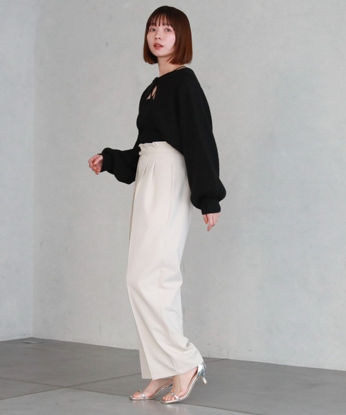 archives（アルシーヴ）の「マルチwayラメリブニットボレロ（カーディガン/ボレロ・レディース・オフホワイト/グレー/ブルー/ブラック/オレンジ・MEDIUM）」の8枚目の写真