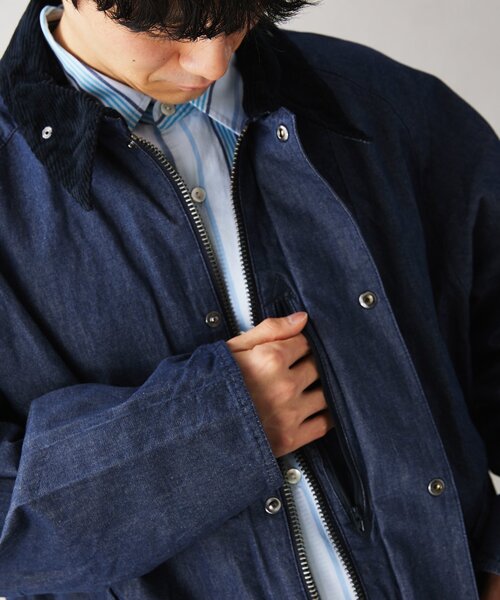 Barbour(バブアー)の「【Barbour / バブアー】 別注デニムトランスポートジャケット(デニムジャケット・メンズ・ネイビー・36/38/40)」の9枚目の写真