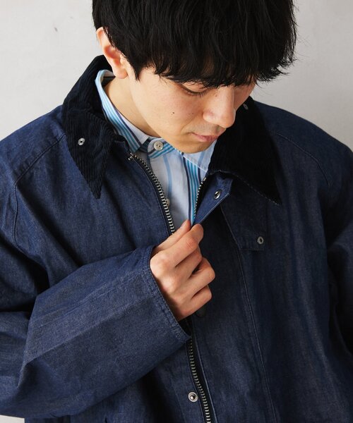 Barbour(バブアー)の「【Barbour / バブアー】 別注デニムトランスポートジャケット(デニムジャケット・メンズ・ネイビー・36/38/40)」の8枚目の写真