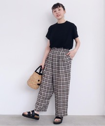 L/たくさんタックパンツ