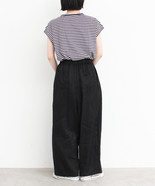 l'atelier du savon（アトリエドサボン）の「L/たくさんタックパンツ（その他パンツ・レディース・カーキ/サックスブルー/ブラック・FREE）」の19枚目の写真